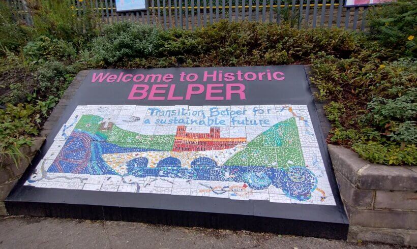 Belper Station Volunteers Unveil New Belper Mosaic Sign